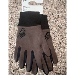 Nike Club Fleece Gloves Brown Size Large